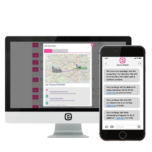 Delivery updates by SMS and email