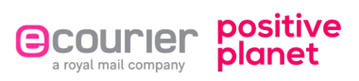footer eCourier and positive planet
