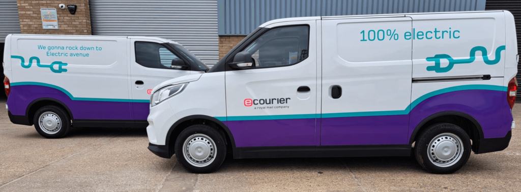 100% Electric Van Electric same day courier van