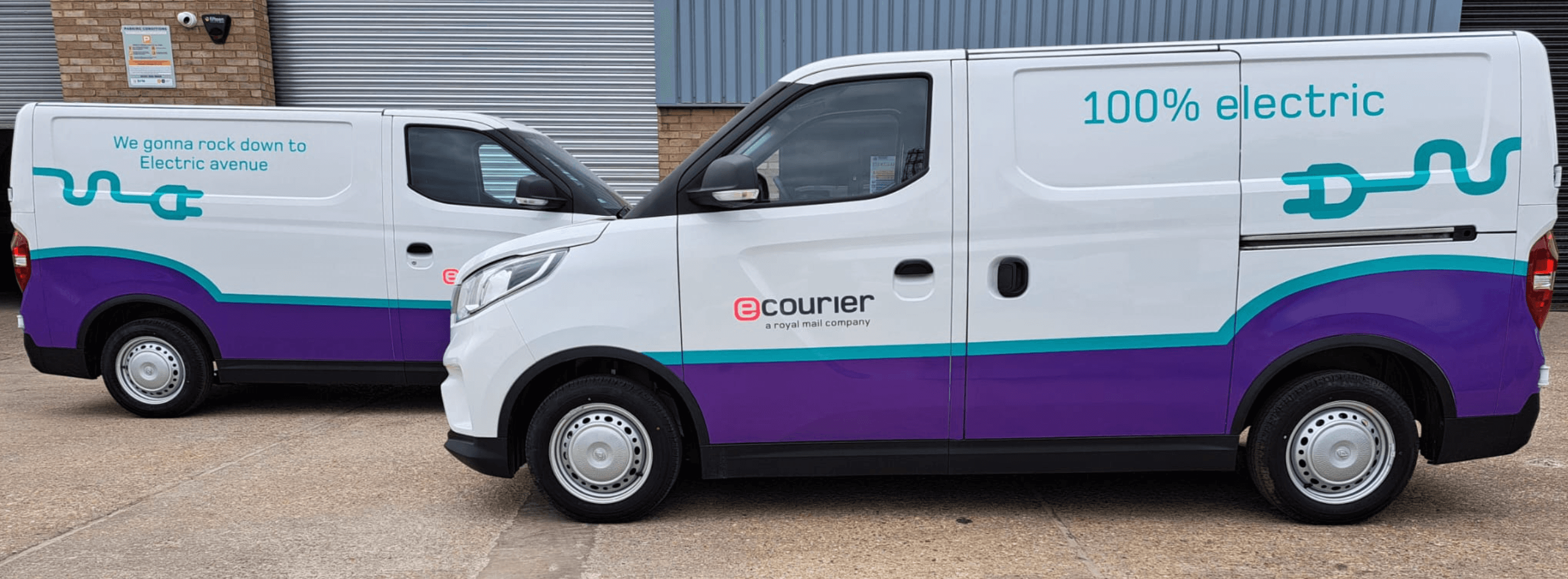 Electric same day courier van